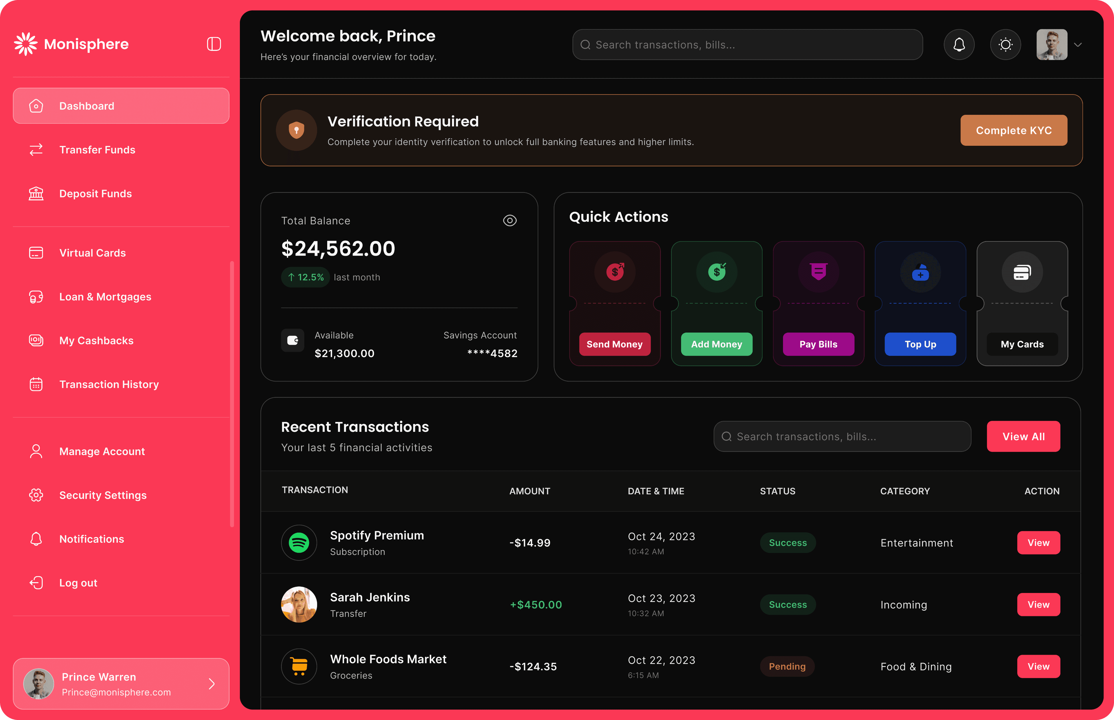 Dashboard App